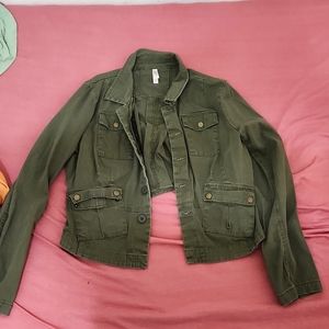 Kids XL Green Cargo Jacket